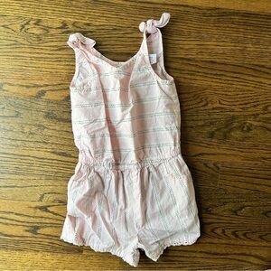 🍭6/$30 Maggie & Zoe girl’s summer patterned sleeveless romper - 5T